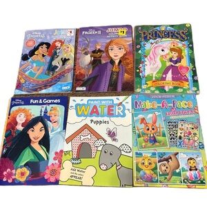 Disney Princess Frozen Activity Book Set NEW Coloring Easter Bunny Faces